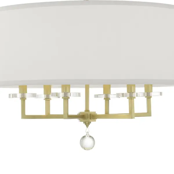 Paxton 25.5" Chandelier in Aged Brass - Image 4