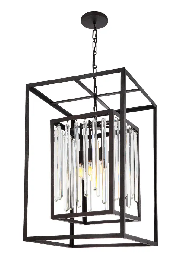 Hollis 21" Chandelier in Forged Bronze - Image 2