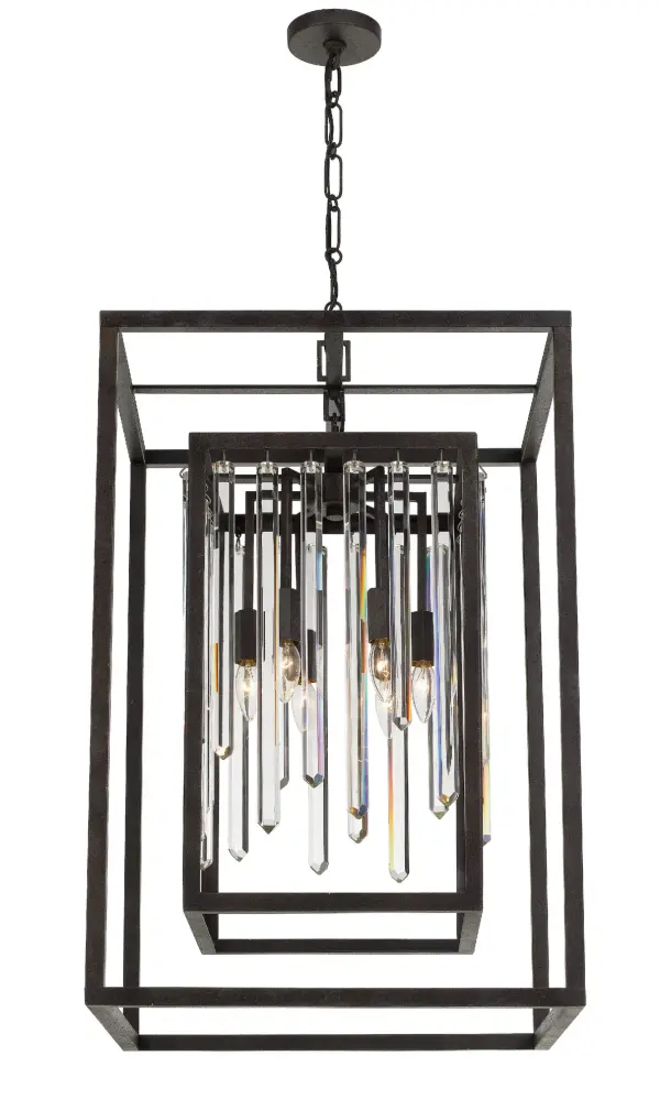 Hollis 21" Chandelier in Forged Bronze - Image 3