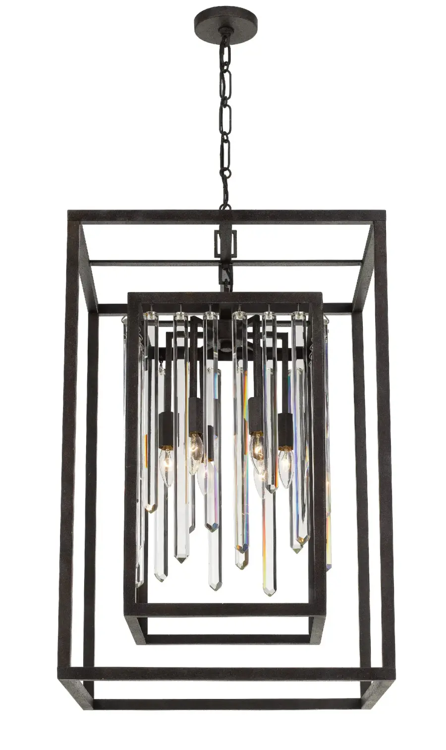 Hollis 21" Chandelier in Forged Bronze - Image 3