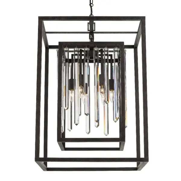 Hollis 21" Chandelier in Forged Bronze - Image 4