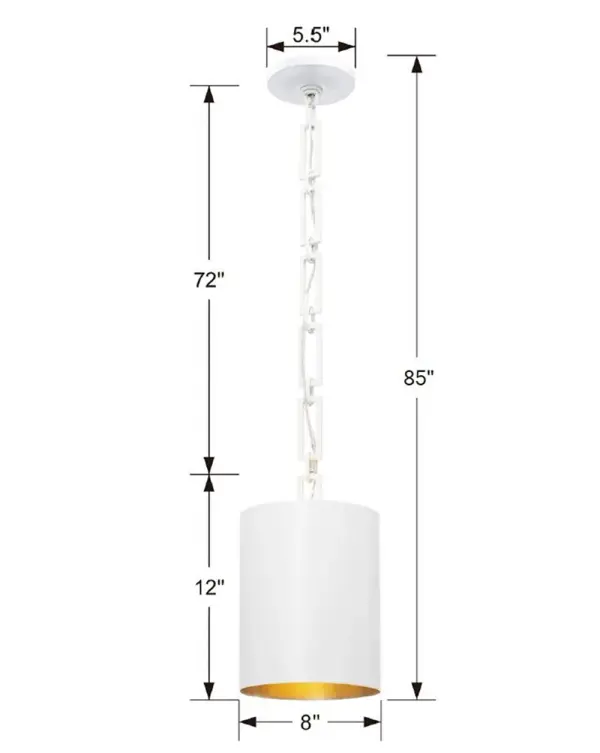Alston 8" Pendant - Image 11