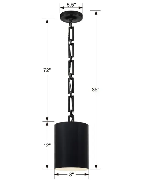 Alston 8" Pendant - Image 5