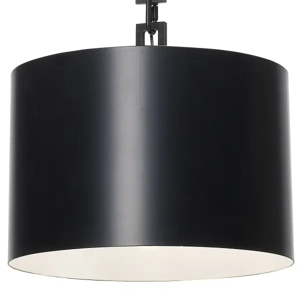Alston 12" Mini Pendant in Matte White + Antique Gold - Image 3