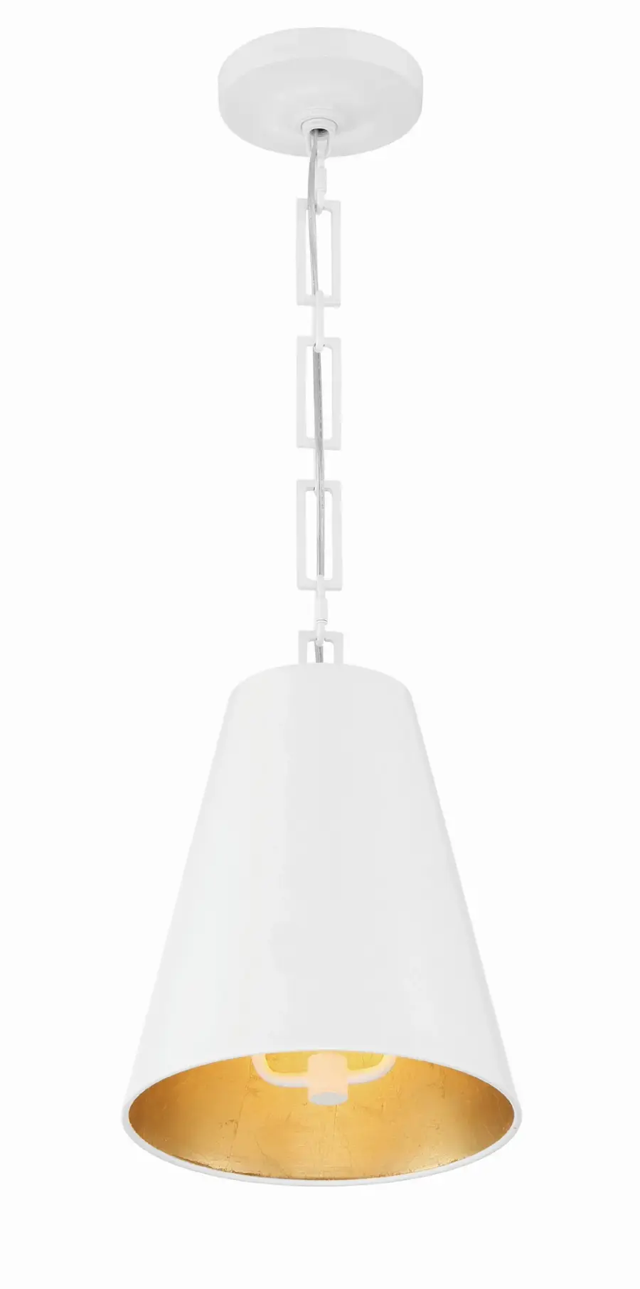 Alston 10" Mini Pendant in Matte Black + Antique Gold - Image 12