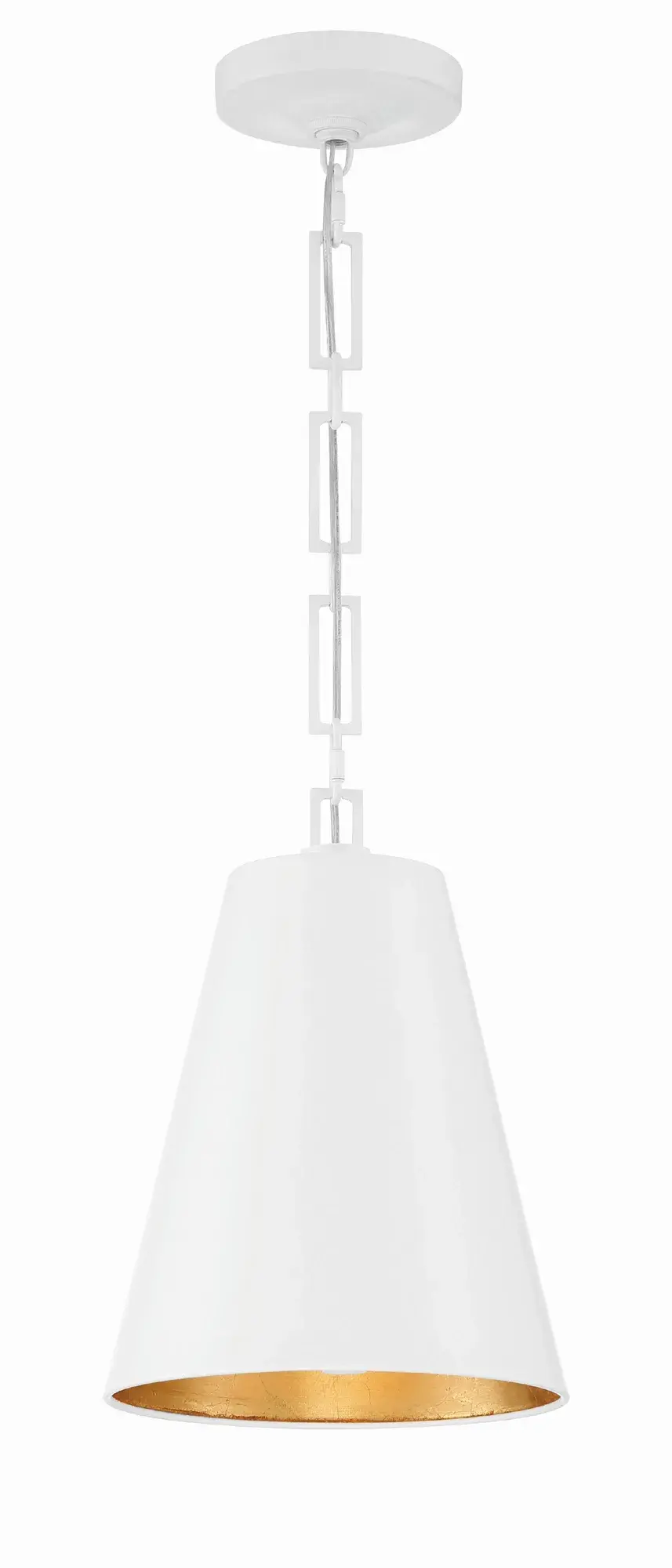 Alston 10" Mini Pendant in Matte Black + Antique Gold - Image 10