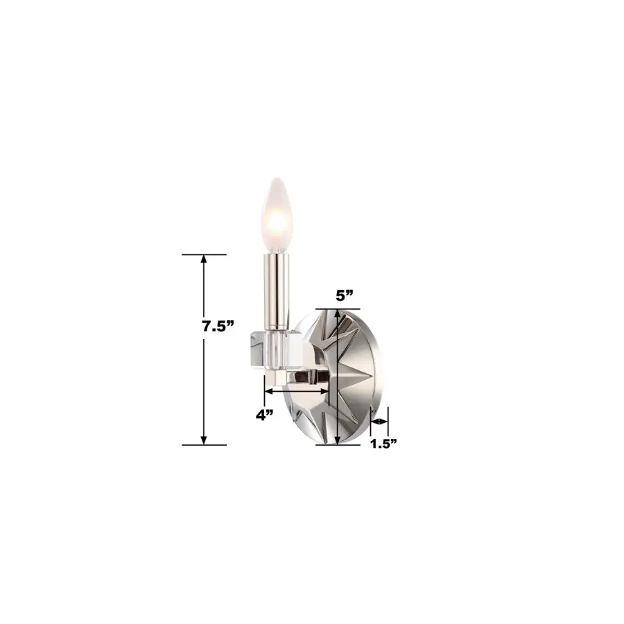 Carson 5" Crystal Wall Sconce - Image 2