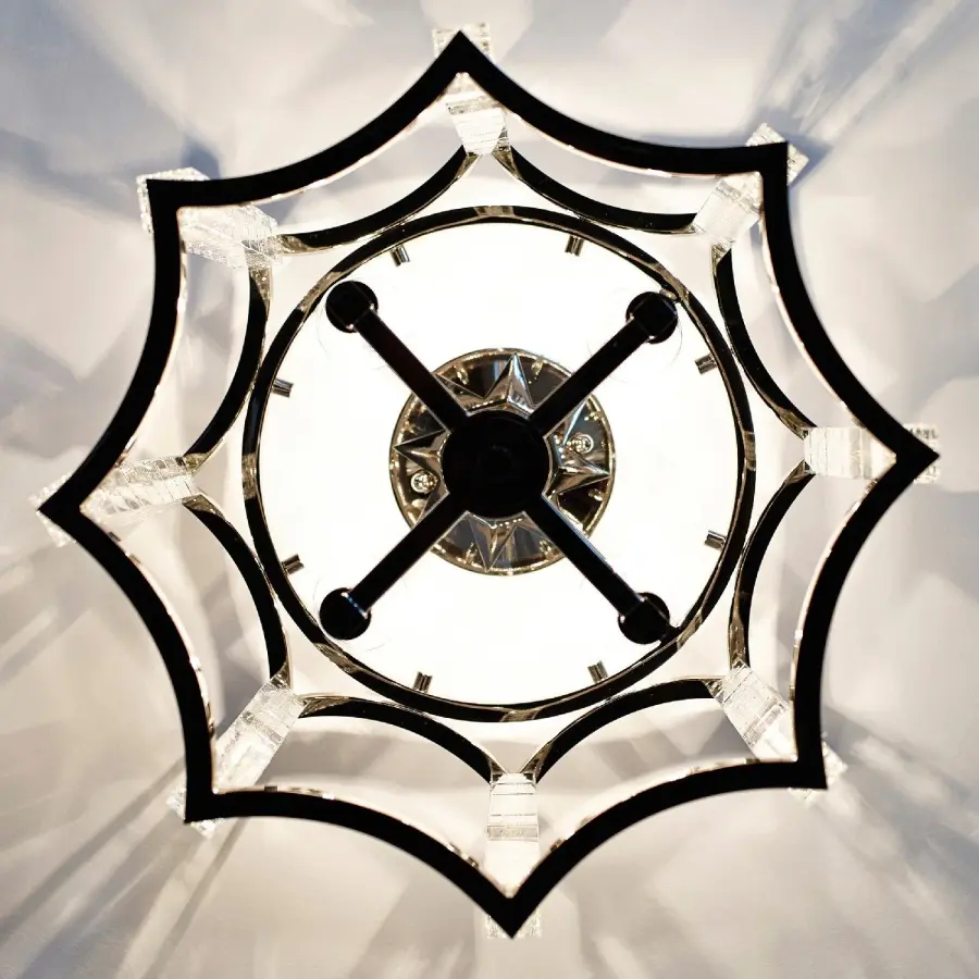 Carson 16" Semi Flush Mount in Polished Nickel - Image 3