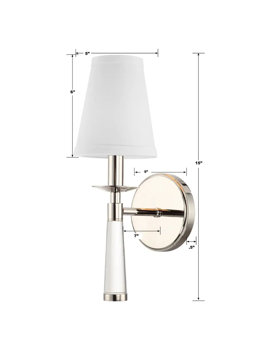 Baxter 5" Sconce in Aged Brass - Image 17