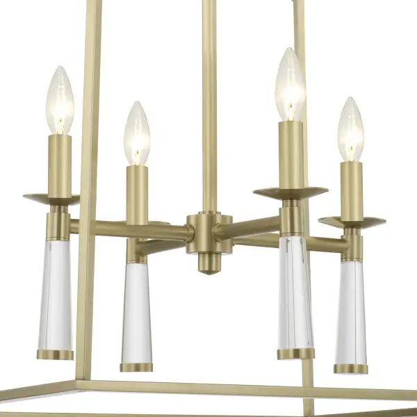 Baxter 22" Chandelier in Aged Brass - Image 4