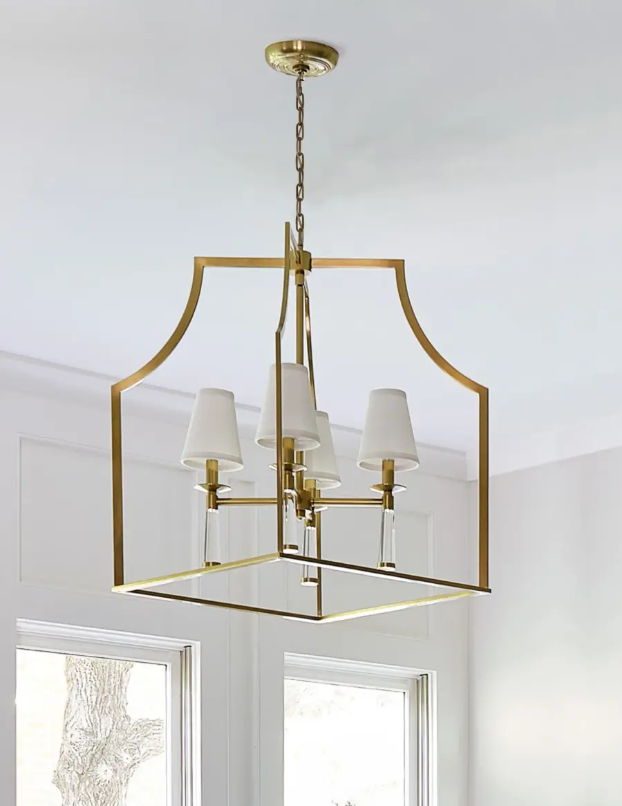 Baxter 22" Chandelier in Aged Brass - Image 7