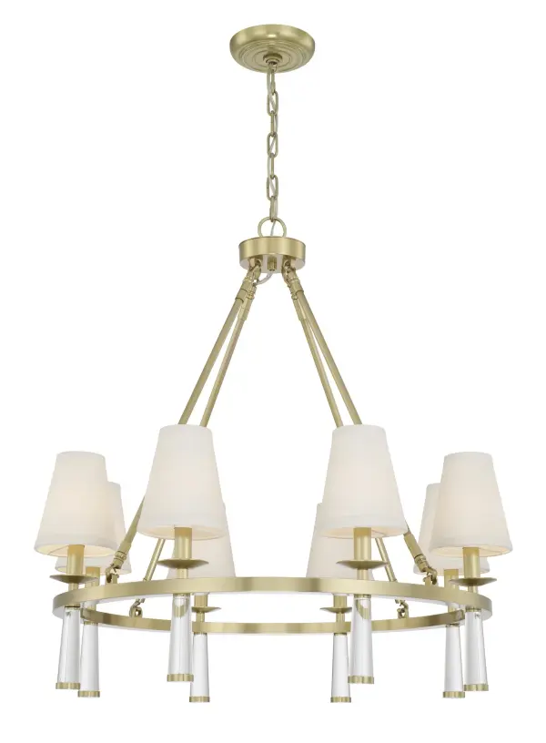Baxter 31.5" Chandelier in Aged Brass - Image 2