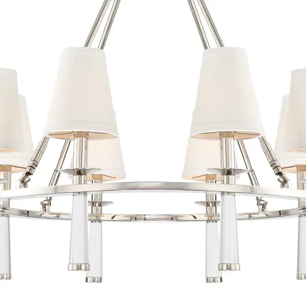 Baxter 31.5" Chandelier in Aged Brass - Image 11