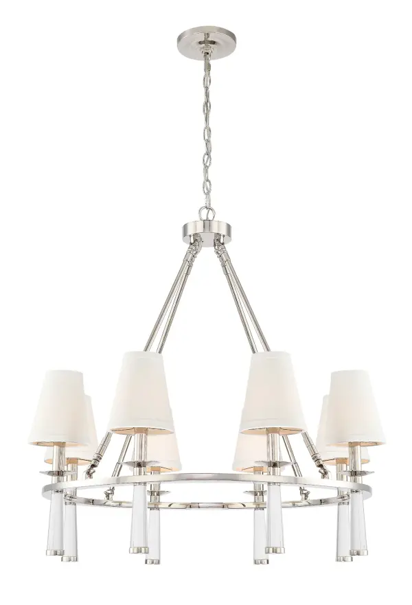 Baxter 31.5" Chandelier in Aged Brass - Image 10