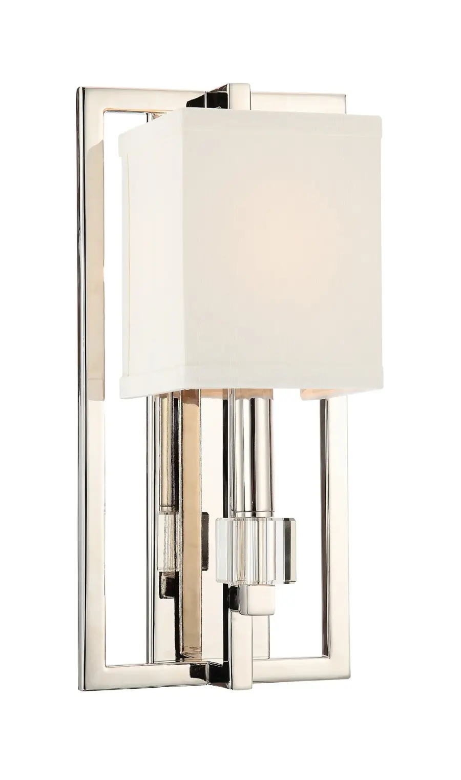 Dixon 7" Polished Nickel Sconce - Image 1