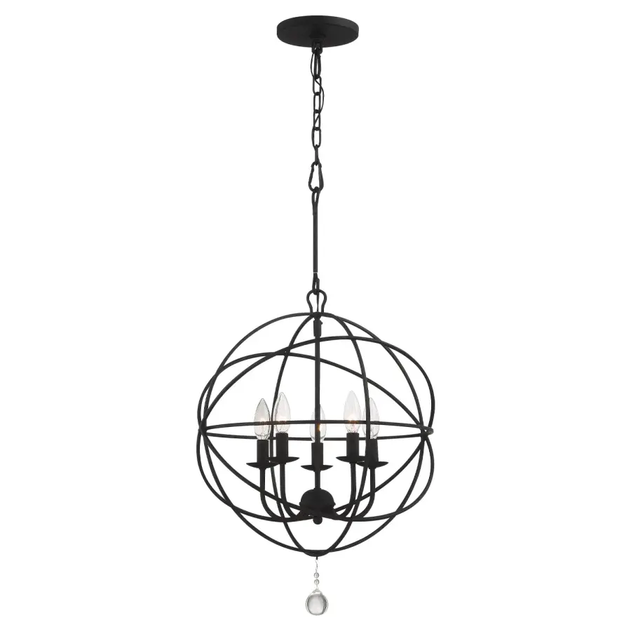 Solaris 17" Black Chandelier - Image 2