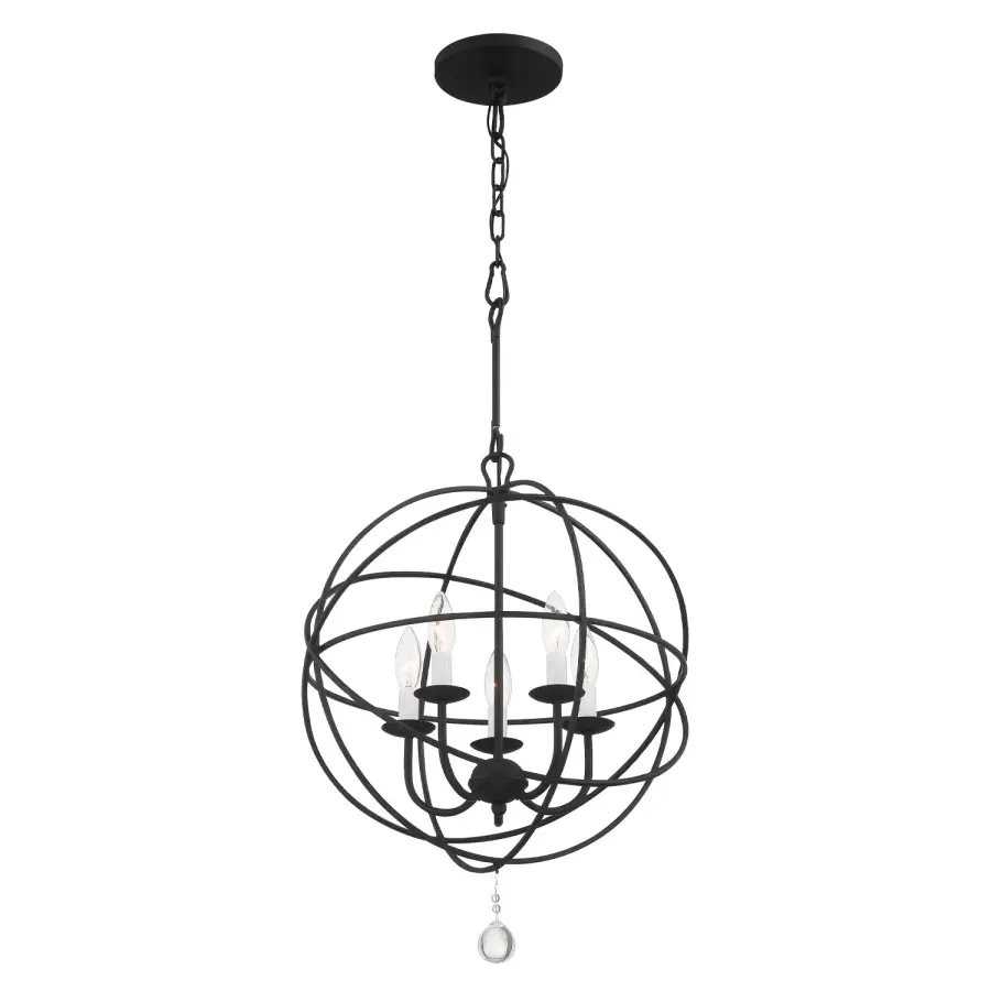 Solaris 17" Black Chandelier - Image 3
