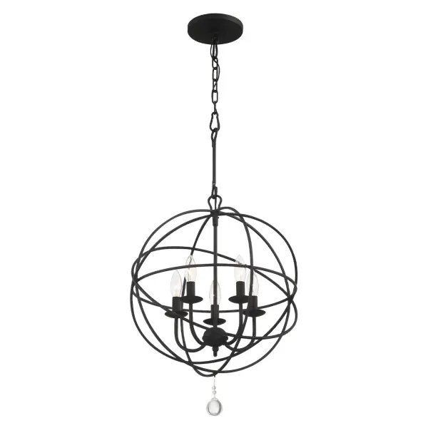 Solaris 17" Black Chandelier - Image 4