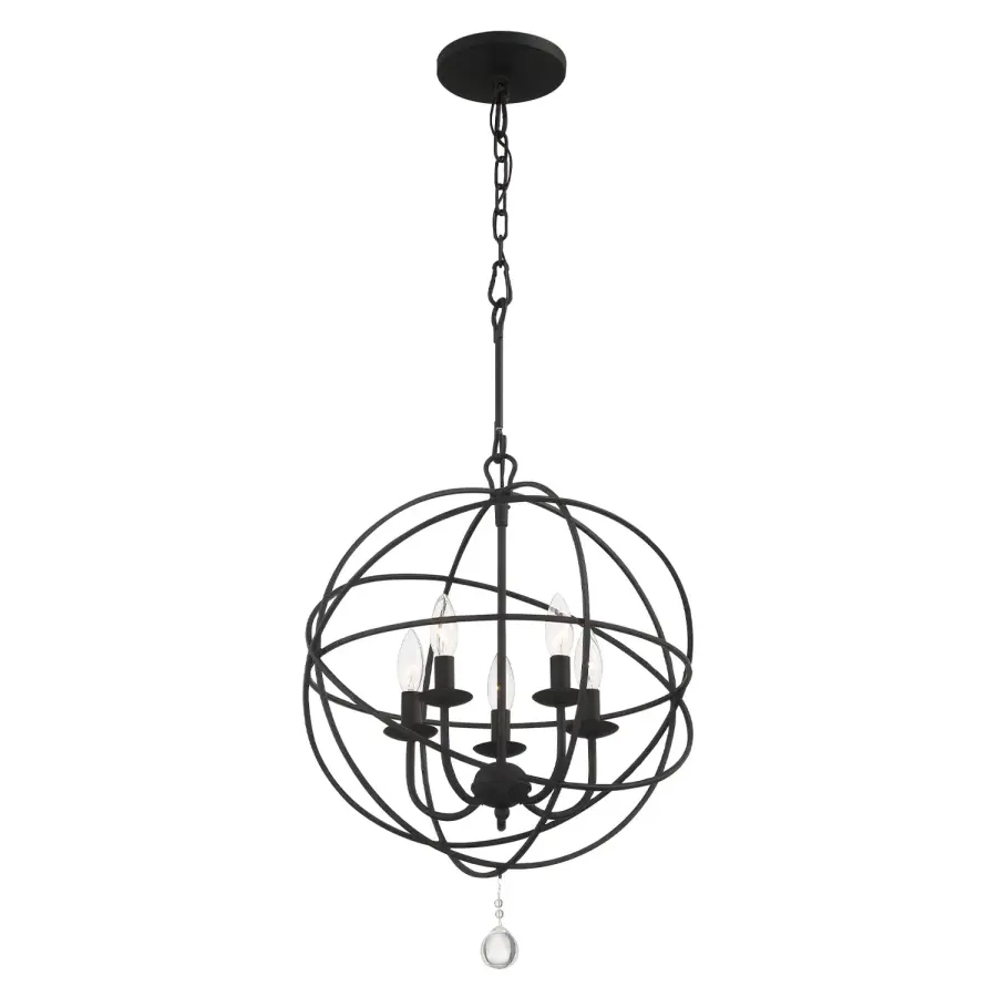 Solaris 17" Black Chandelier - Image 4