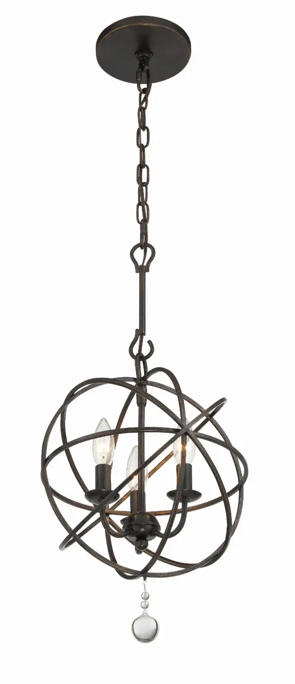 Solaris 12.5" Black Mini Chandelier - Image 11