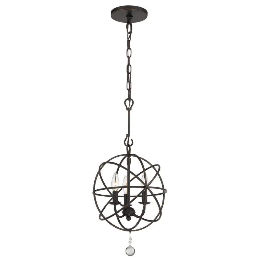 Solaris 12.5" Black Mini Chandelier - Image 5