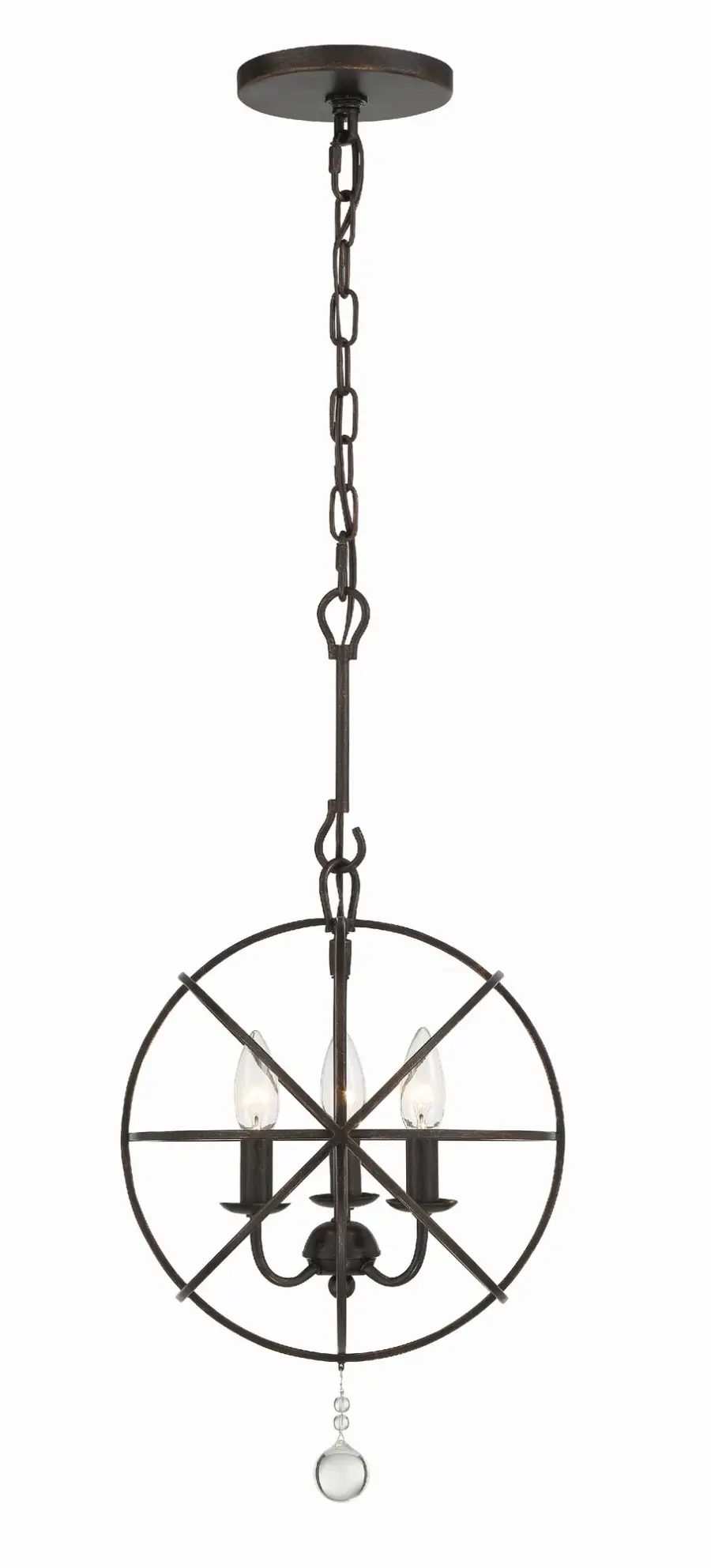 Solaris 12.5" Black Mini Chandelier - Image 9