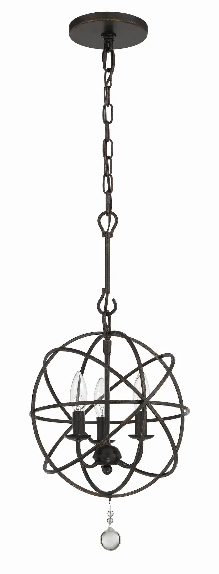 Solaris 12.5" Black Mini Chandelier - Image 10