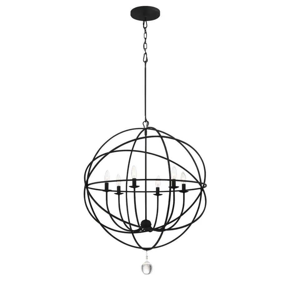 Solaris 22.5" Black Chandelier - Image 2