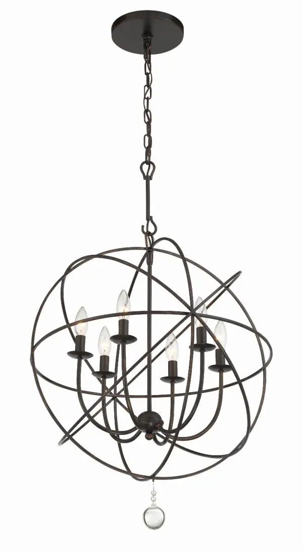 Solaris 22.5" Black Chandelier - Image 11