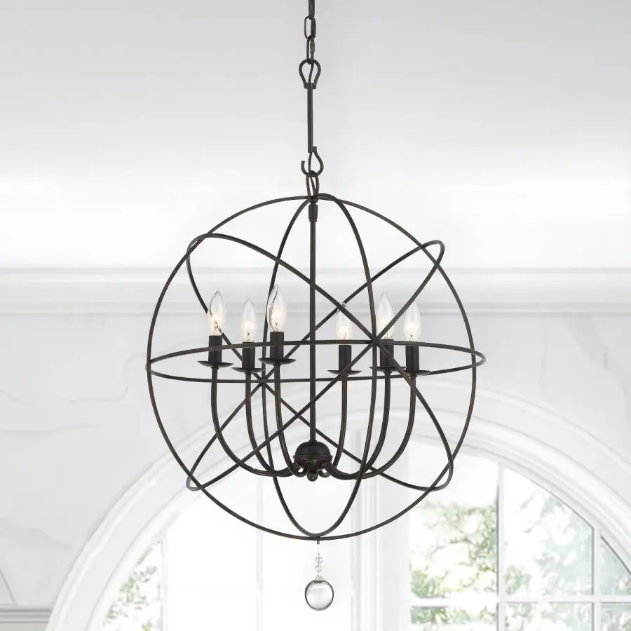 Solaris 22.5" Black Chandelier - Image 13