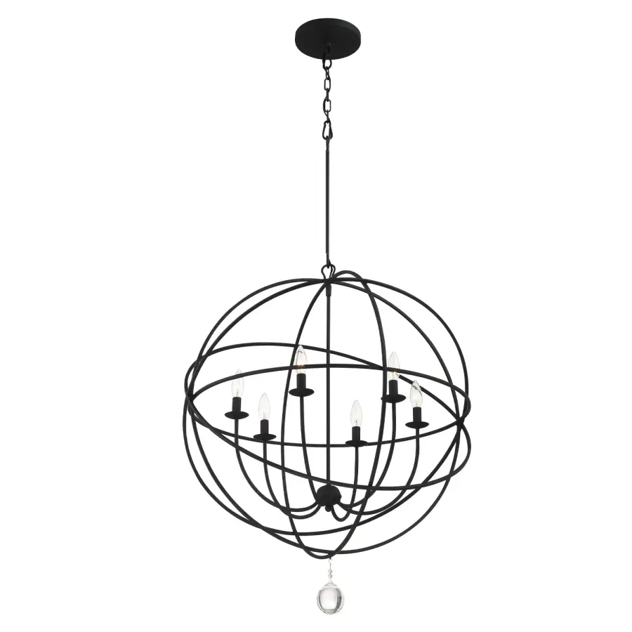 Solaris 22.5" Black Chandelier - Image 4