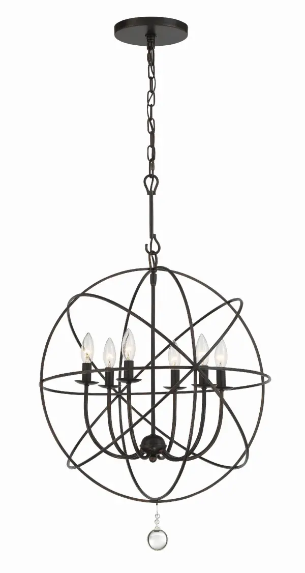 Solaris 22.5" Black Chandelier - Image 8