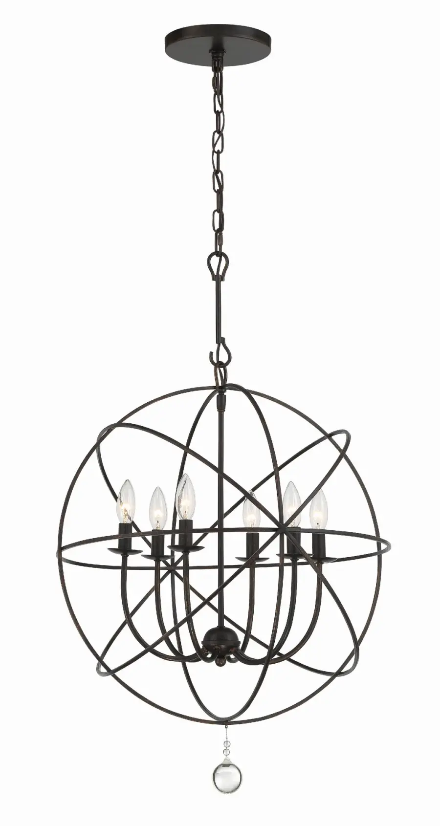 Solaris 22.5" Black Chandelier - Image 8