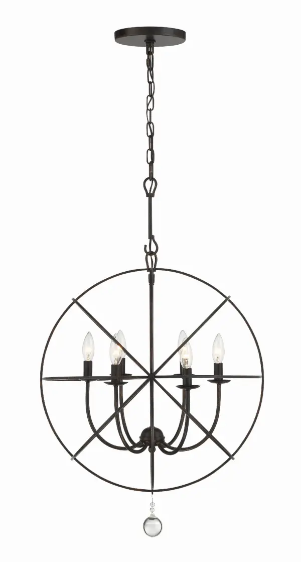 Solaris 22.5" Black Chandelier - Image 9