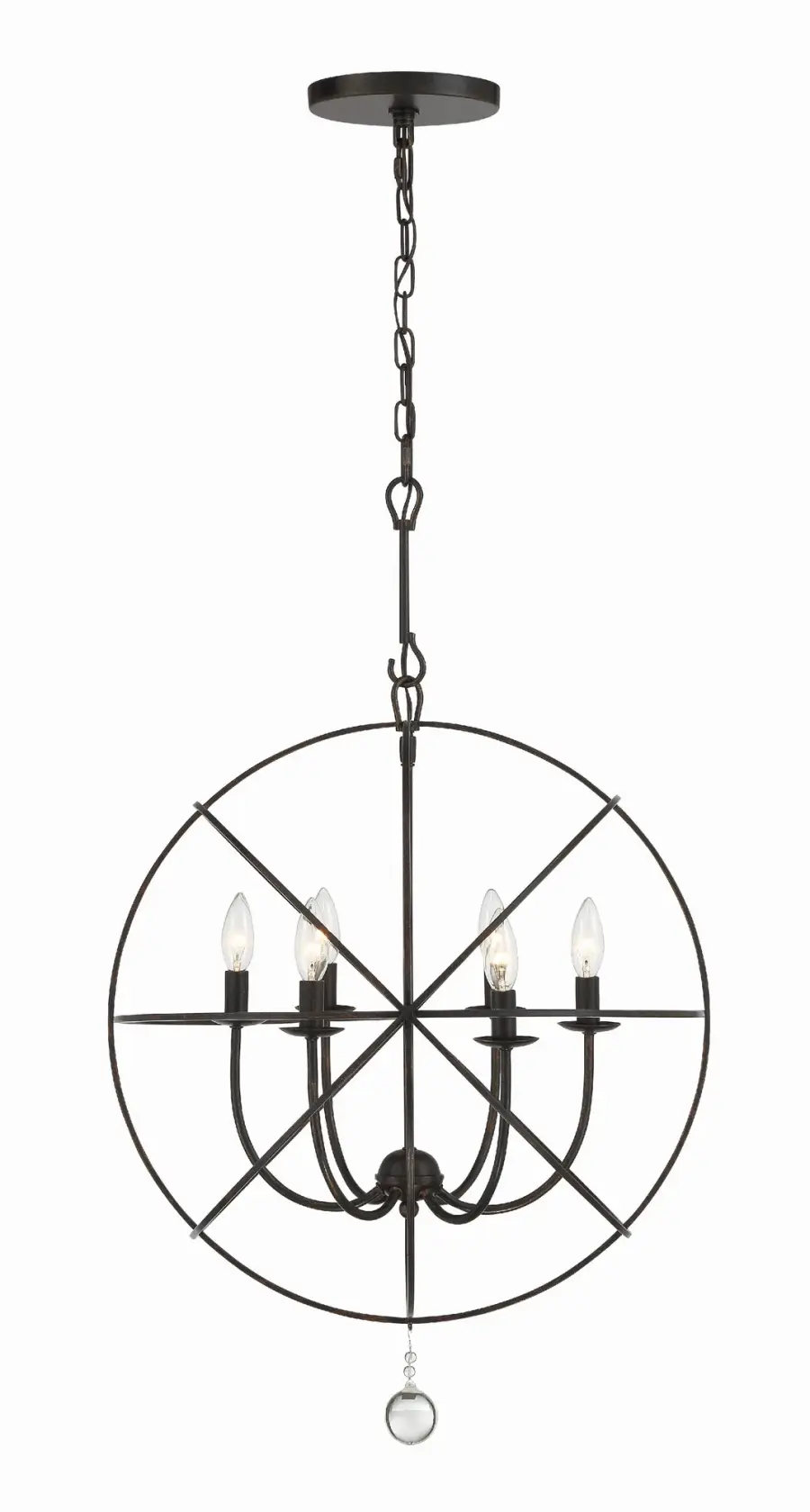 Solaris 22.5" Black Chandelier - Image 9