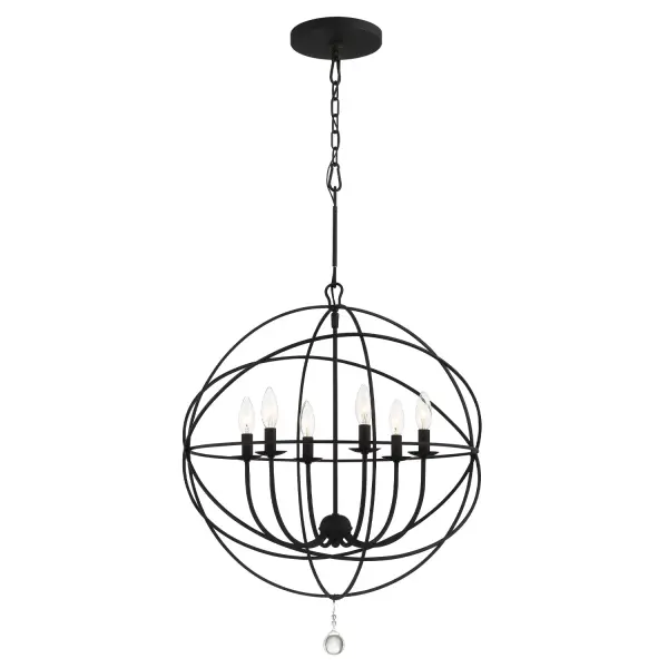 Solaris 28.5" Black Chandelier - Image 2