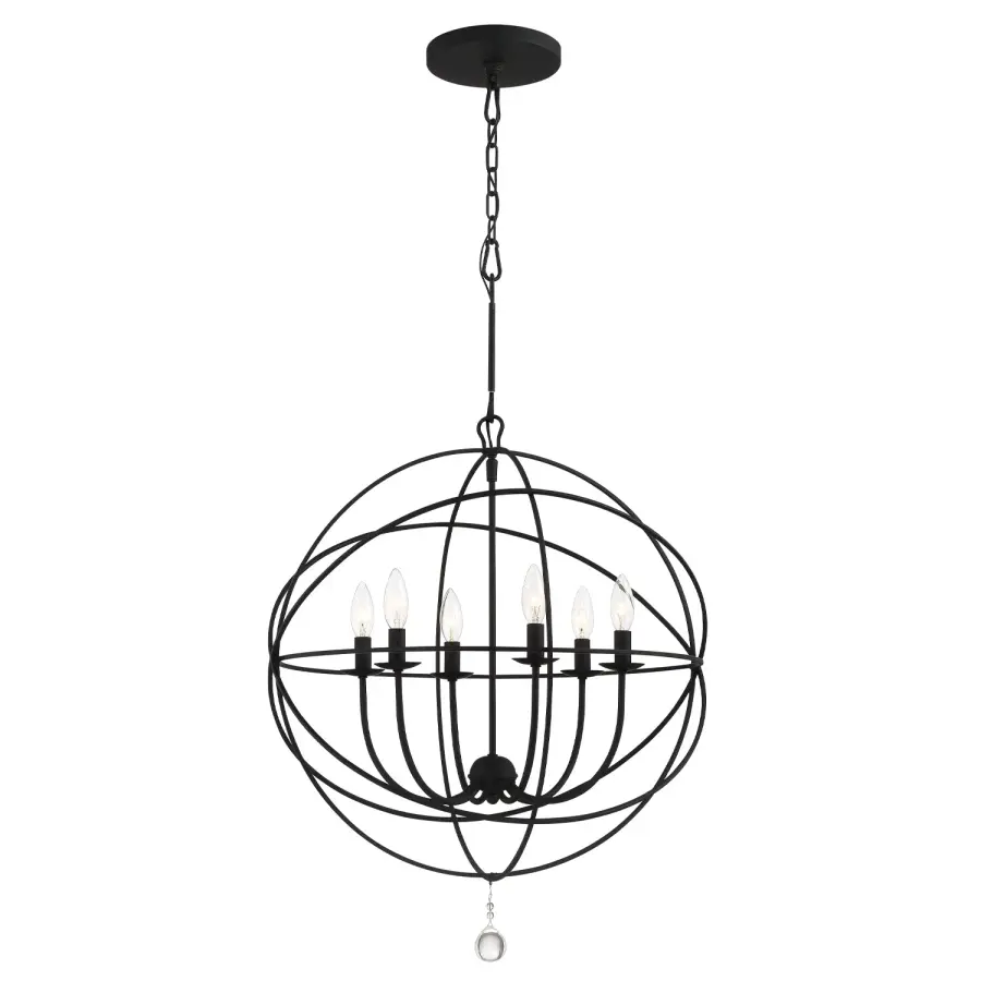 Solaris 28.5" Black Chandelier - Image 2