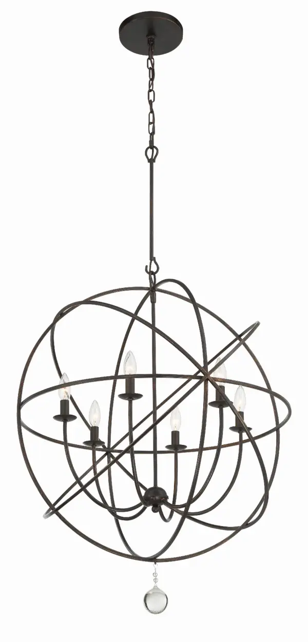 Solaris 28.5" Black Chandelier - Image 11