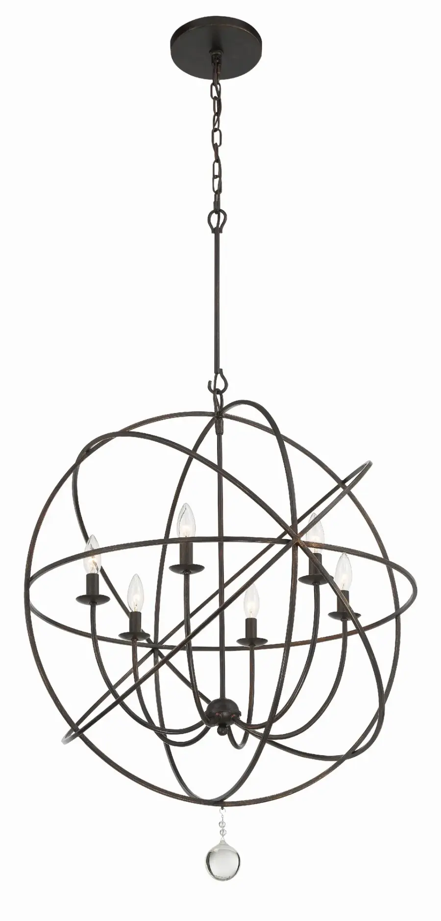 Solaris 28.5" Black Chandelier - Image 11