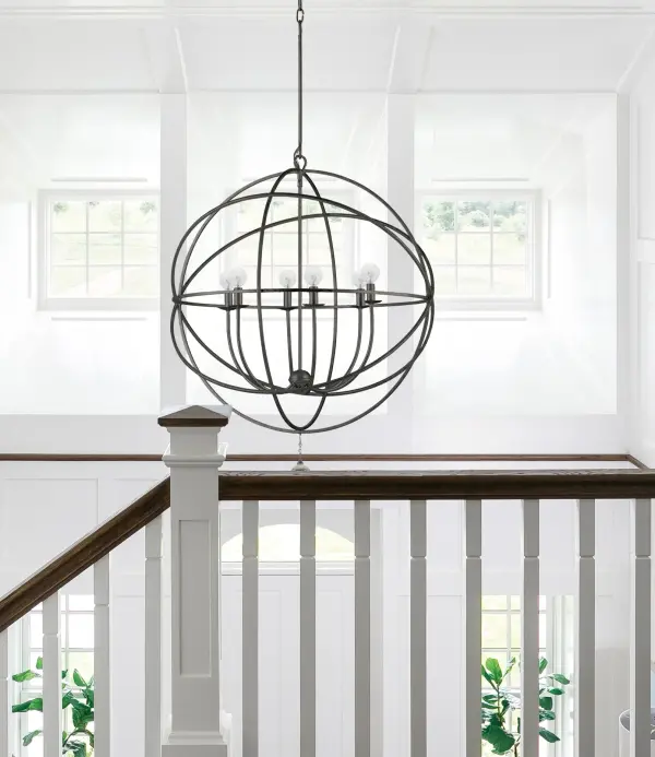 Solaris 28.5" Black Chandelier - Image 13