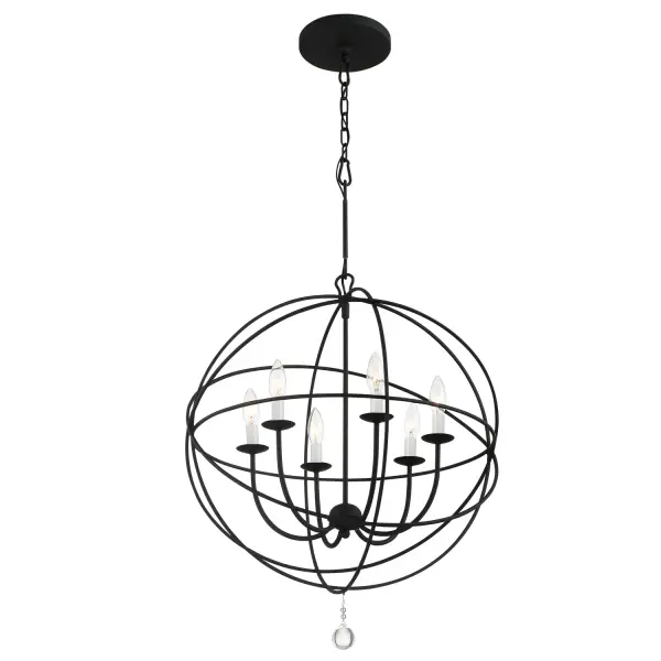 Solaris 28.5" Black Chandelier - Image 3