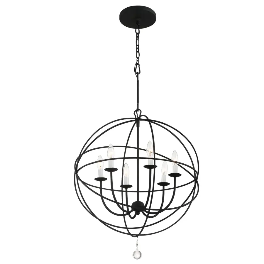 Solaris 28.5" Black Chandelier - Image 3