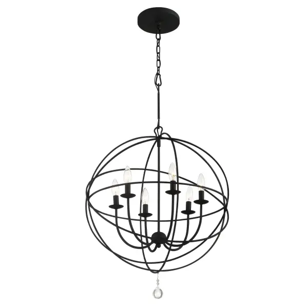 Solaris 28.5" Black Chandelier - Image 4