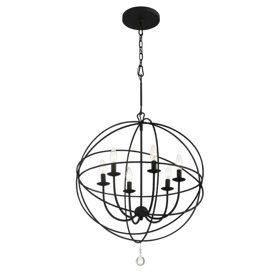 Solaris 28.5" Black Chandelier - Image 4