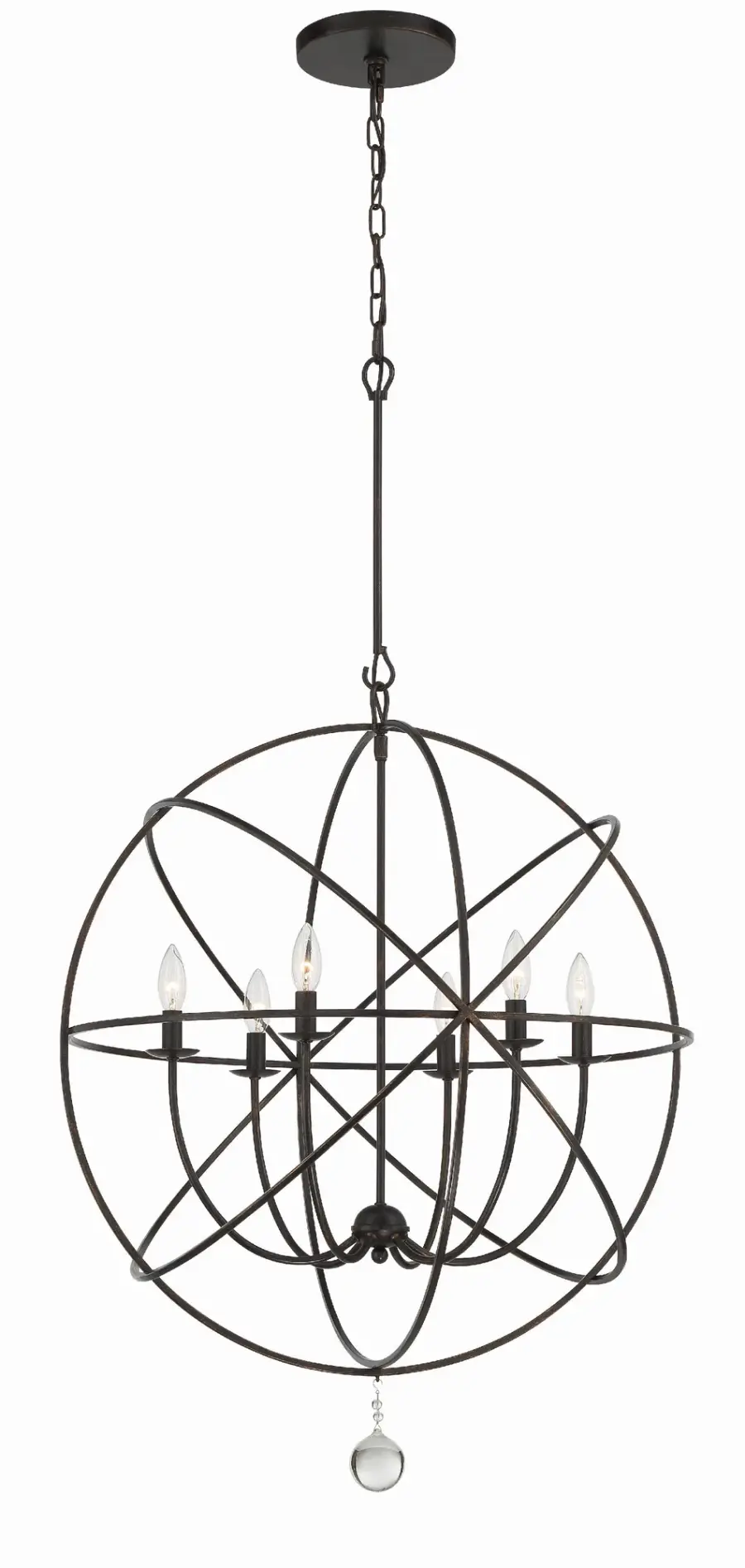 Solaris 28.5" Black Chandelier - Image 8