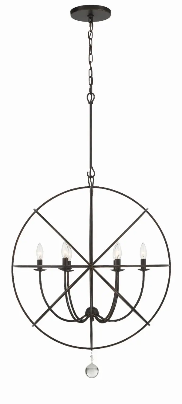 Solaris 28.5" Black Chandelier - Image 9