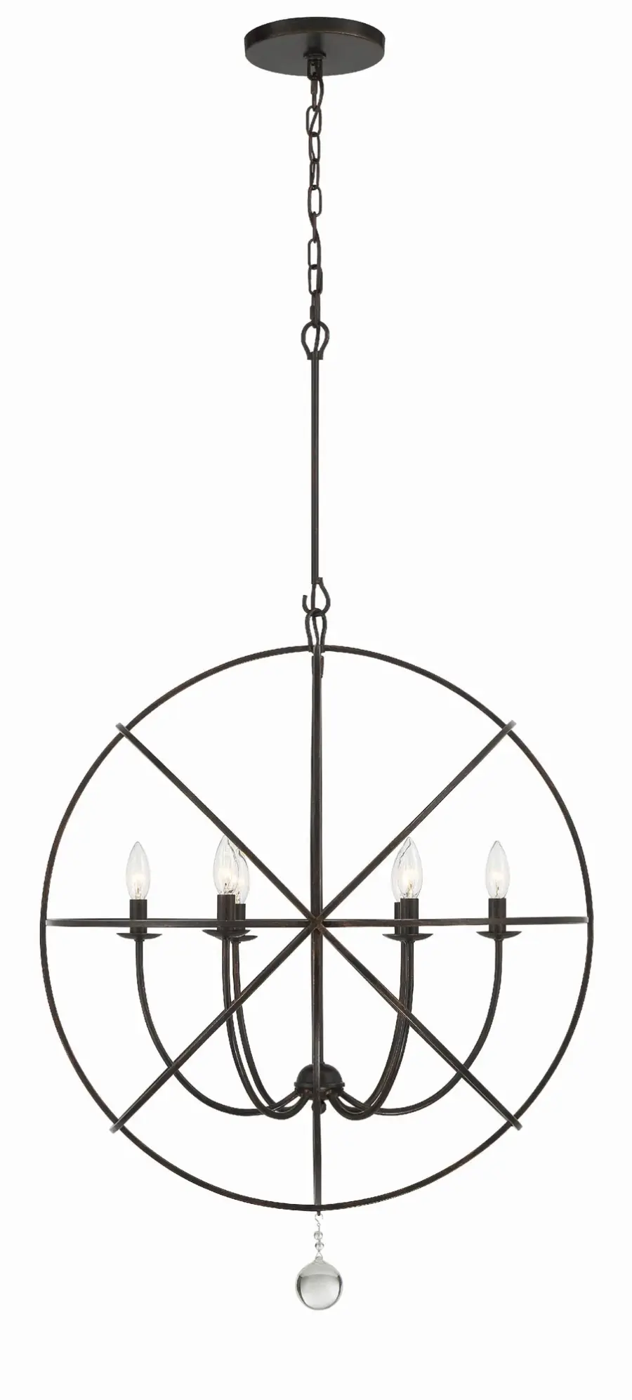 Solaris 28.5" Black Chandelier - Image 9