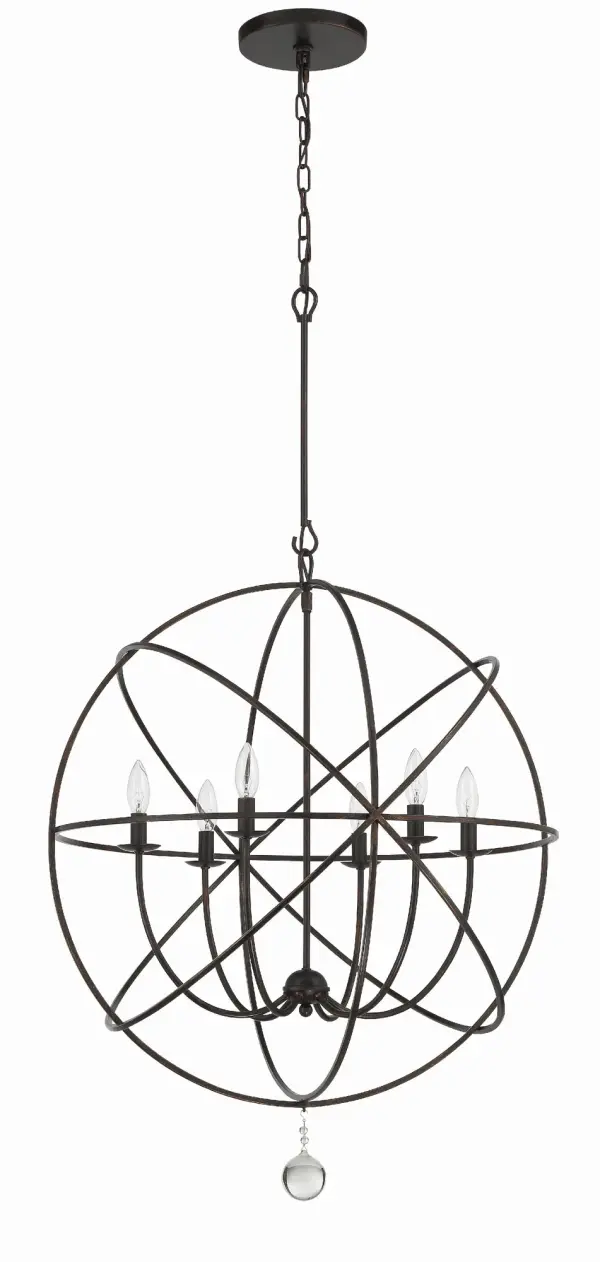 Solaris 28.5" Black Chandelier - Image 10