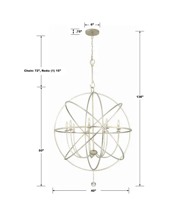 Solaris 40" Chandelier - Image 11