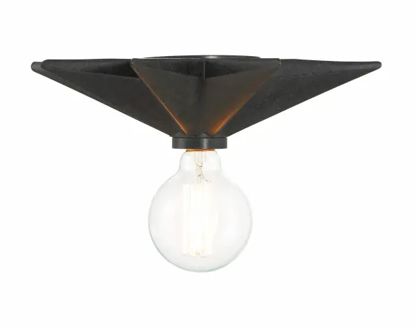 Whimsical Coastal Flush Mount with Rustic Edge - Image 3